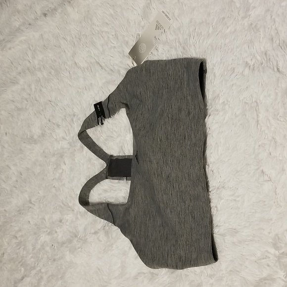 adidas Other - NWT Adidas Training Medium Support Bra Sport Women's Size L Color Gray/Black